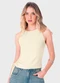 Enfim - Blusa Justa Texturizada Verde Militar - variação: Off White