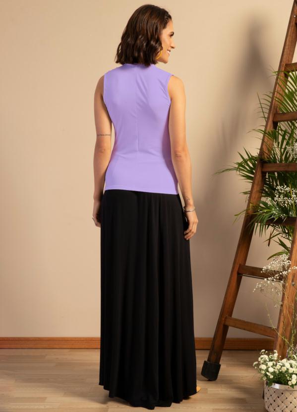 Quintess - Blusa Lilás com Gola Alta 4