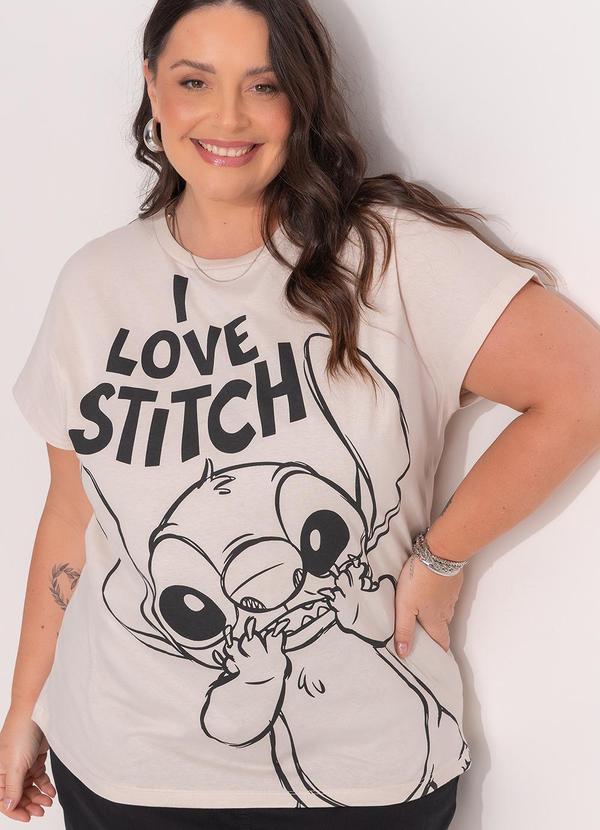 Blusa Lilo & Stitch Bege 3