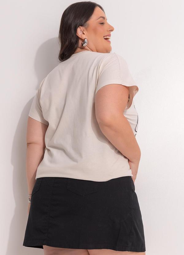 Blusa Lilo & Stitch Bege 4