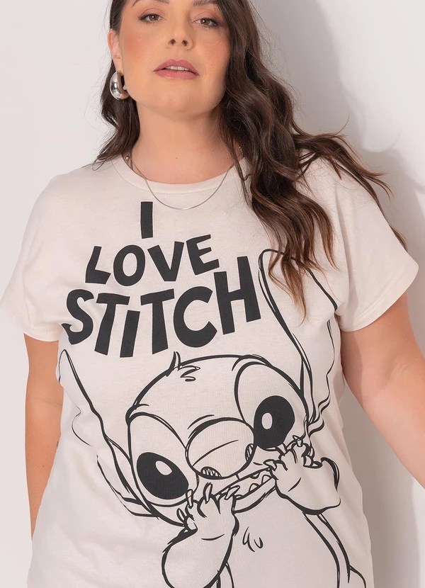 Disney - Blusa Lilo & Stitch Bege 5