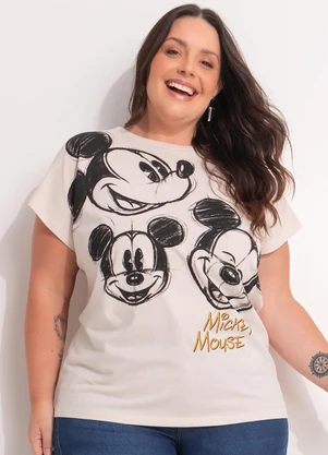 Disney - Blusa Mickey Mouse Bege - DISNEY