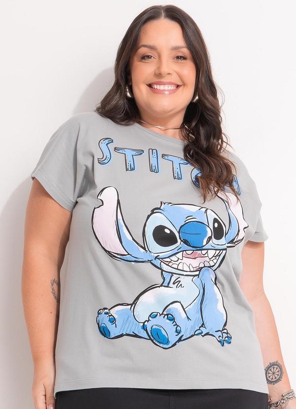 Blusa Lilo & Stitch Cinza