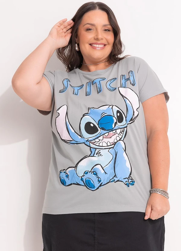 Disney - Blusa Lilo & Stitch Cinza 6