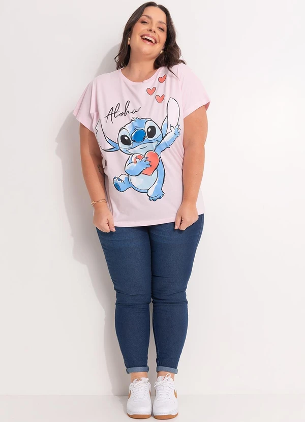 Disney - Blusa Lilo & Stitch Rosa 3