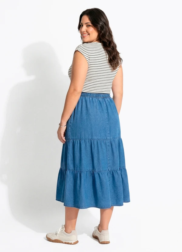 Quintess - Blusa Listrada em Malha