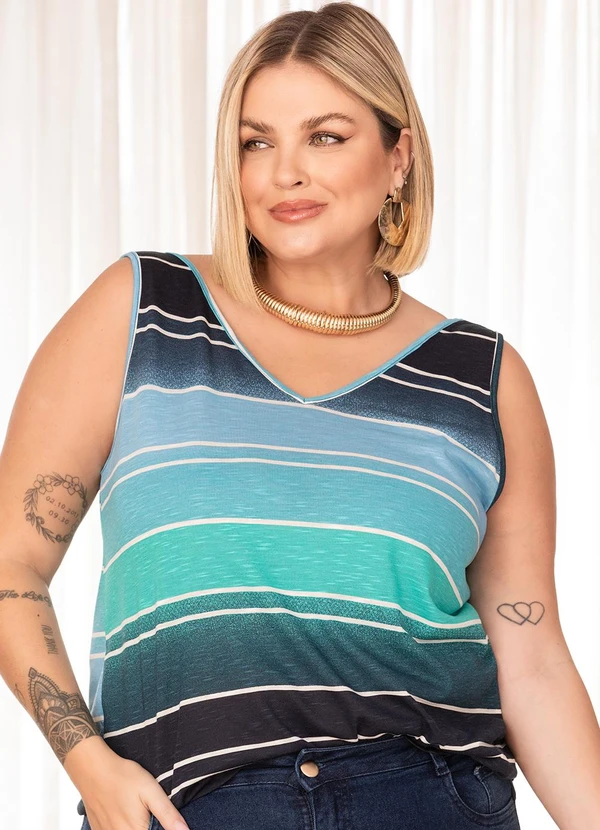 Quintess - Blusa Listras em Malha Flamê 10