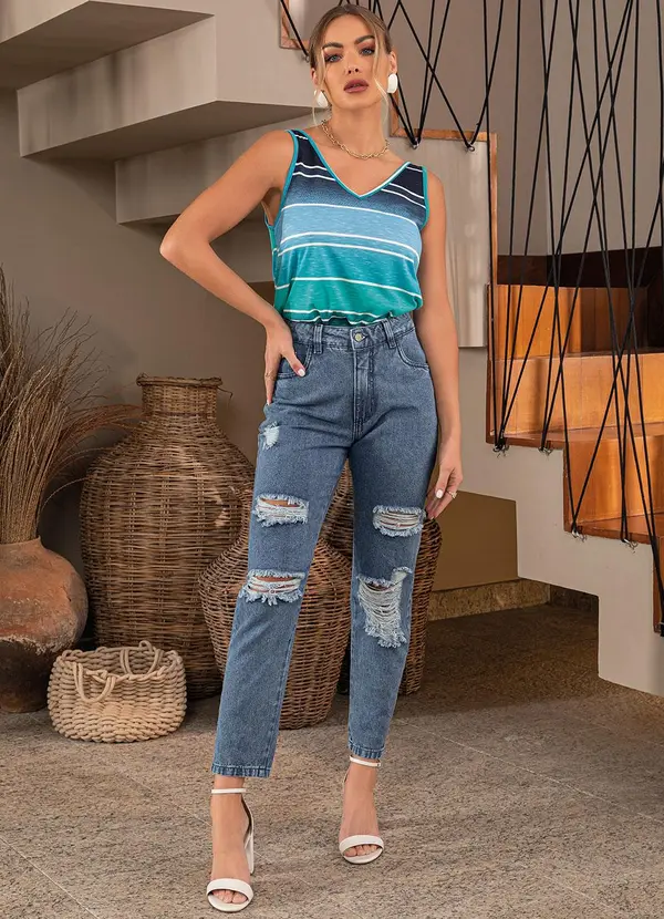 Quintess - Blusa Listras em Malha Flamê 3