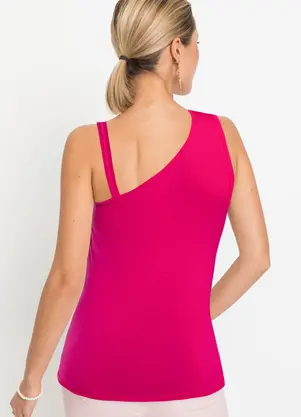bonprix - Blusa Magenta em Malha de Viscose - BONPRIX