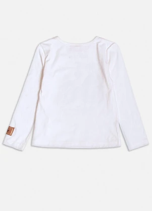 Momi - Blusa Manga Curta do Tico e Teco Branco - MOMI