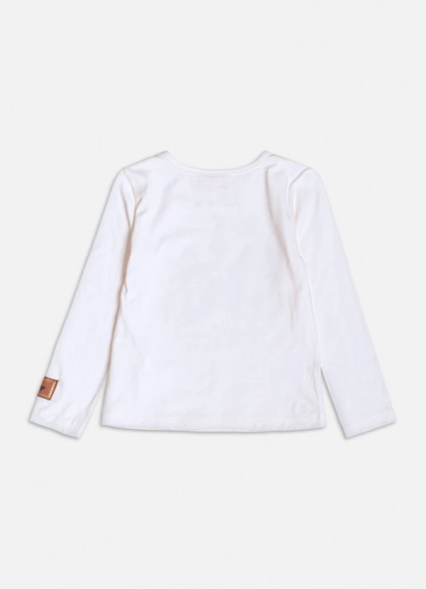 Momi - Blusa Manga Longa do Tico e Teco Branco 2