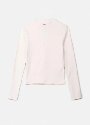 Authoria - Blusa Manga Longa em Ribana Off Off White - AUTHORIA