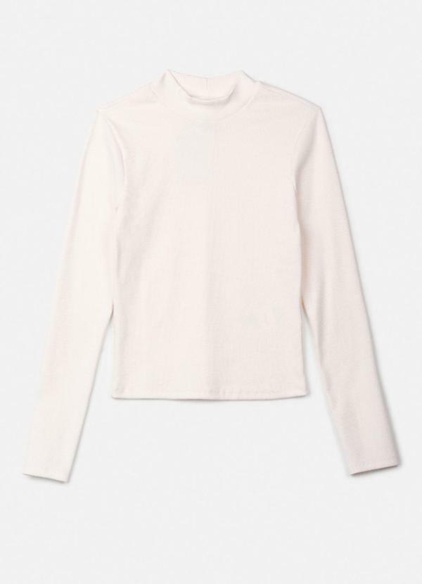 Authoria - Blusa Manga Longa em Ribana Off Off White