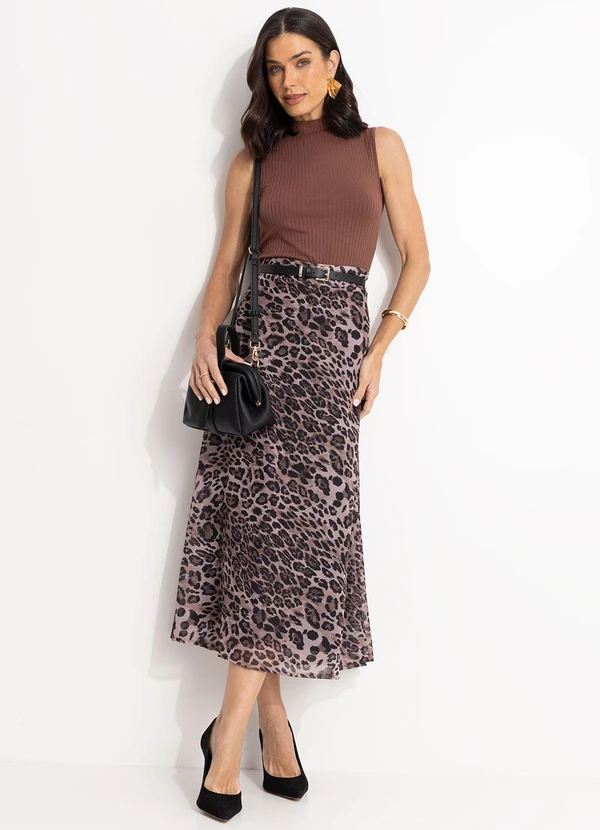 Quintess - Blusa Marrom em Malha Artois 3