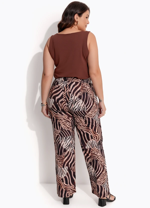 Quintess - Blusa Marrom em Malha de Viscose 10