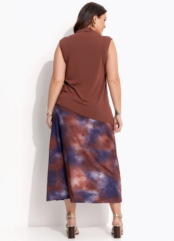 Quintess - Blusa Marrom em Malha de Viscose 3