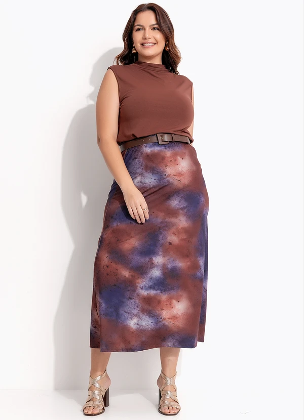 Quintess - Blusa Marrom em Malha de Viscose 2