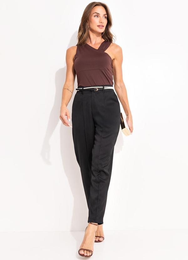 Quintess - Blusa Marrom em Malha Fria 4