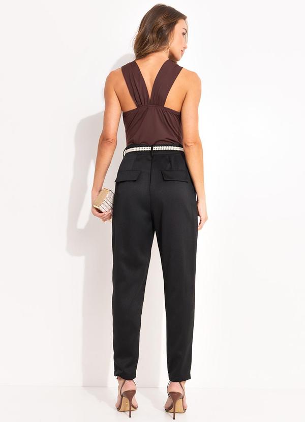 Quintess - Blusa Marrom em Malha Fria 3