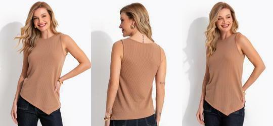 Blusa Marrom em Malha Texturizada
