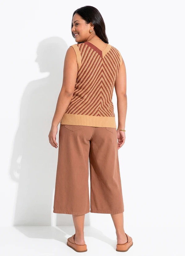 Quintess - Blusa Marrom em Tricô 8