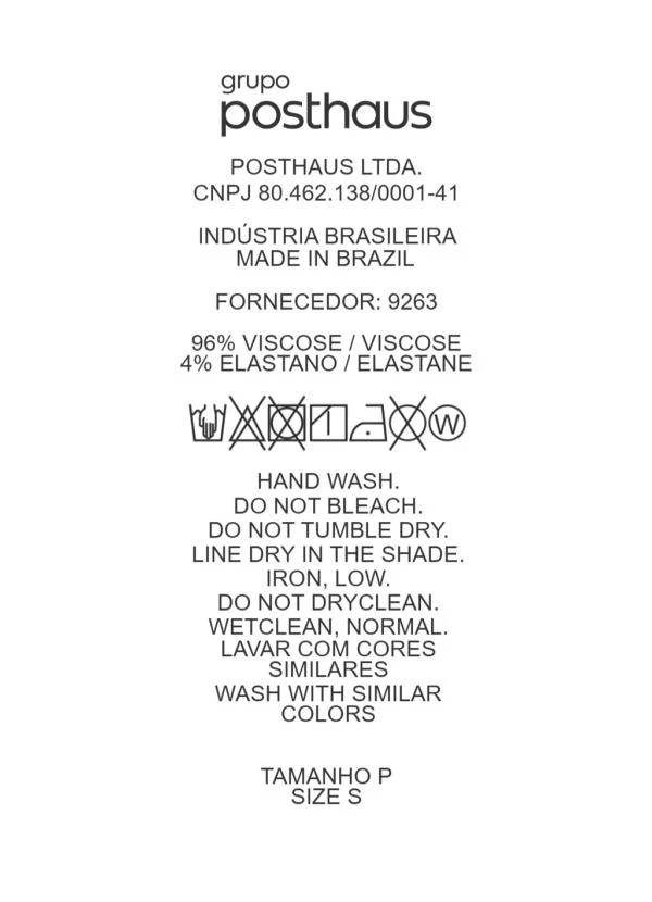 Quintess - Blusa Marrom em Viscose com Elastano. 8