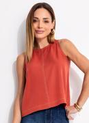 Blusa Marsala em Tecido de Liocel