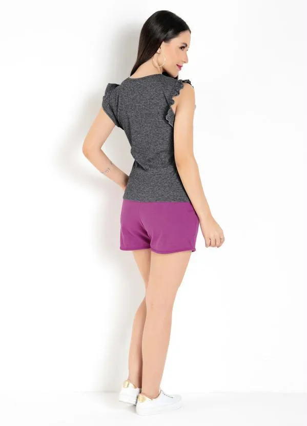 Moda Pop - Blusa Mescla com Babado 6