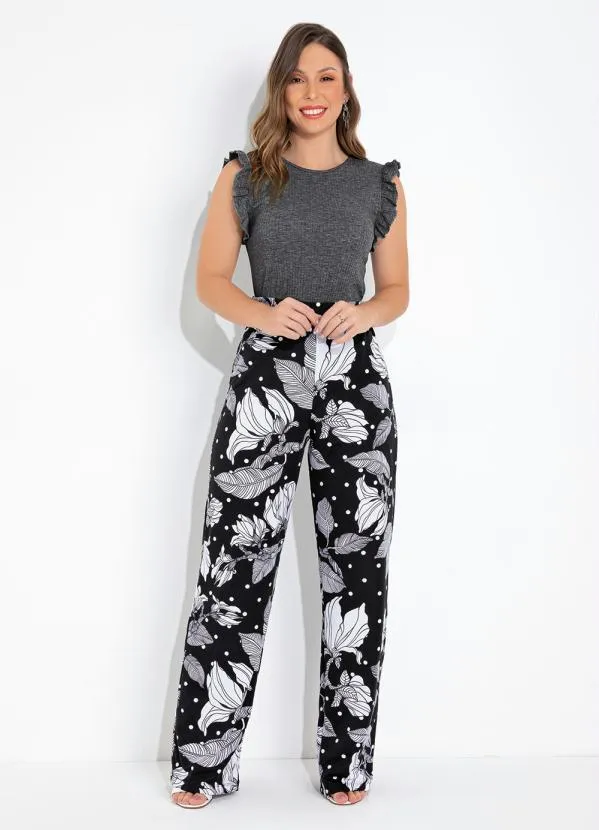 Moda Pop - Blusa Mescla com Babado 7