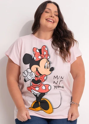 Disney - Blusa Minnie Mouse Rosa - DISNEY