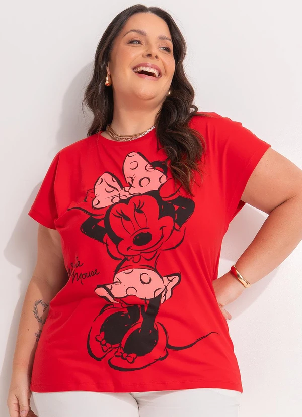 Disney - Blusa Minnie Mouse Vermelho