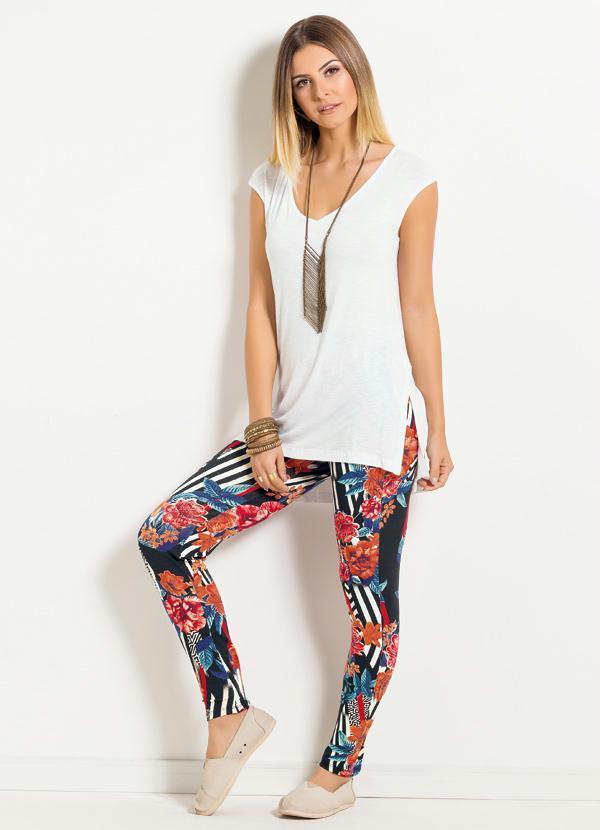 Quintess - Blusa Mullet Quintess com Fendas Branca 4