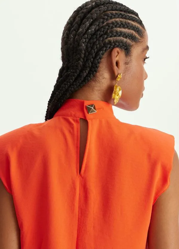 Lança Perfume - Blusa Muscle Gola Alta Laranja 6