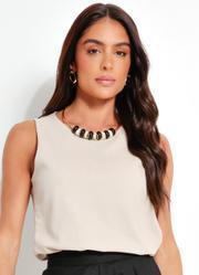 Blusa Natural em Linho