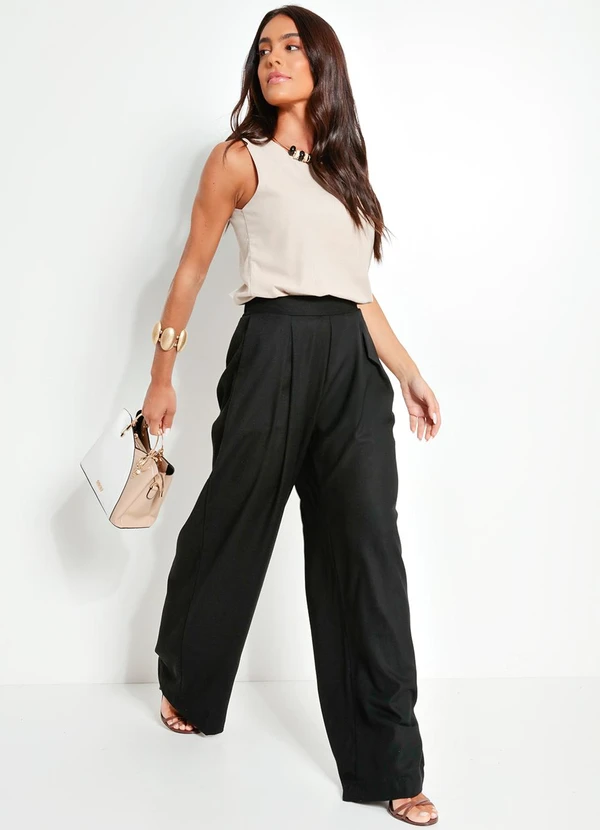 Quintess - Blusa Regata em Linho e Viscose com Decote Gota nas Costas 5