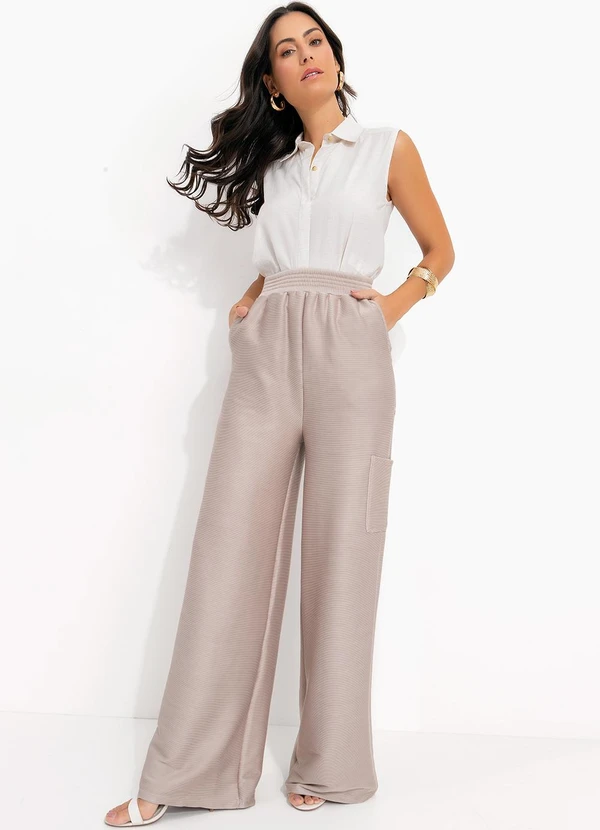 Quintess - Blusa Natural em Linho