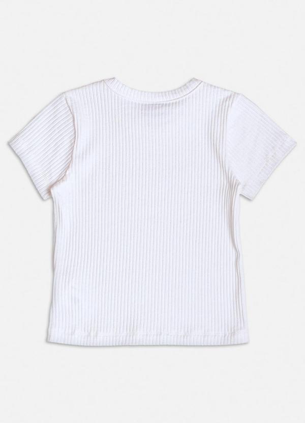 Momi - Blusa Off White Canelada com Strass Branco 2