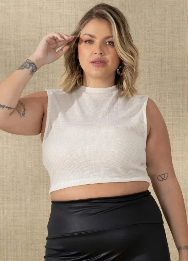 Quintess - Blusa Off White com Brilho 6