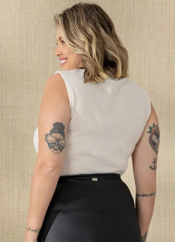 Quintess - Blusa Off White com Brilho 7