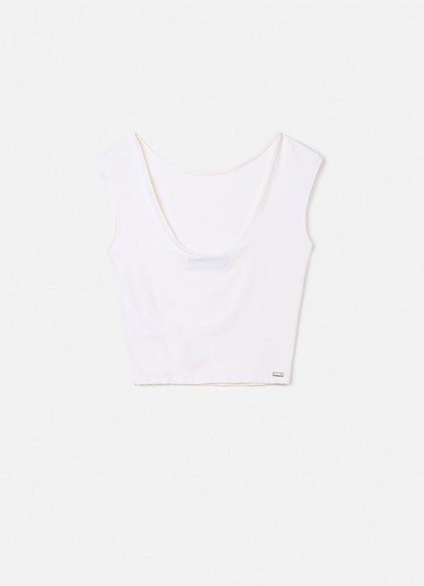 Authoria - Blusa Off White com Decote nas Costas Off White 1