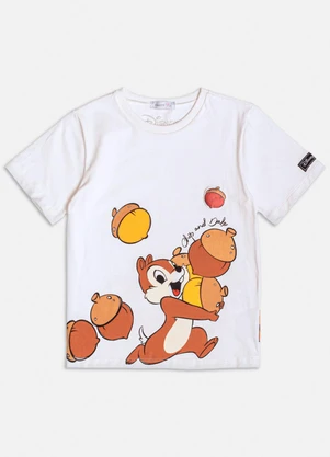 Momi - Blusa Off White do Tico e Teco Branco - MOMI