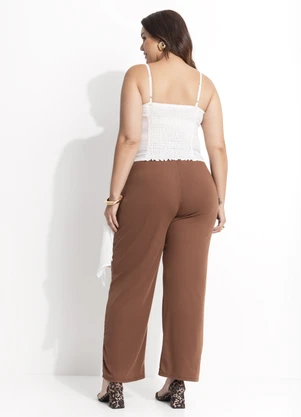 Quintess - Blusa Off White em Crepe Plano - QUINTESS