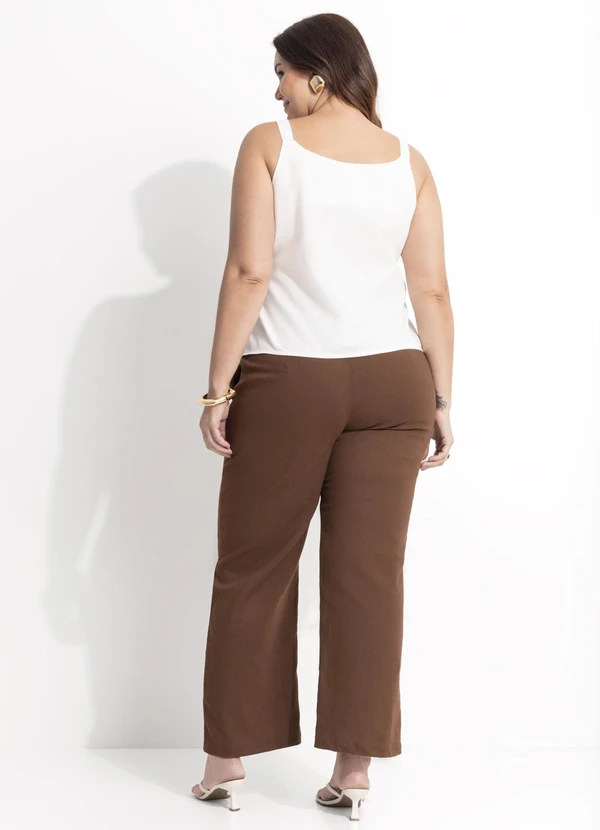 Quintess - Blusa Off White em Jeans 19