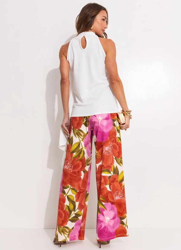 Quintess - Blusa Off White em Malha Crepe 5