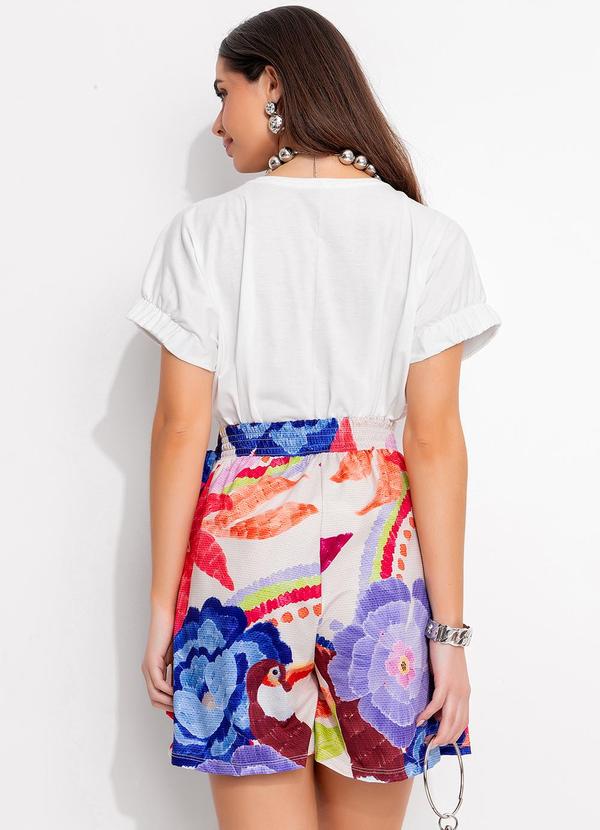 Quintess - Blusa Off White em Malha de Algodão Penteado 3