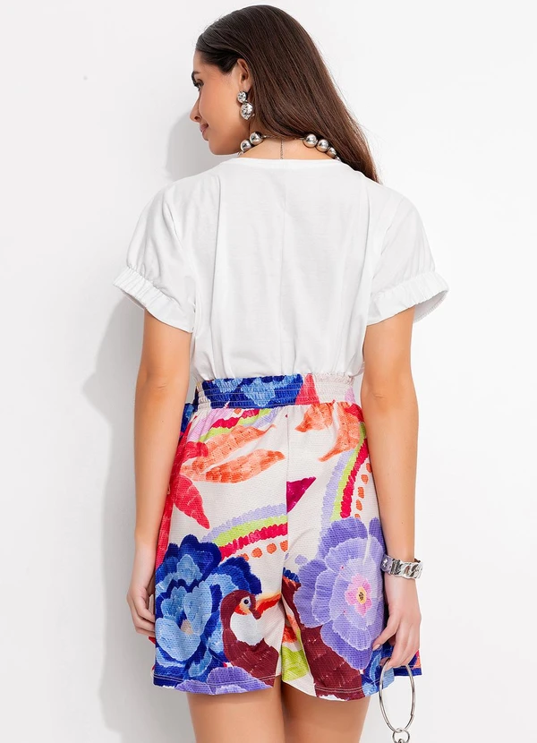 Quintess - Blusa Off White em Malha de Algodão Penteado 4