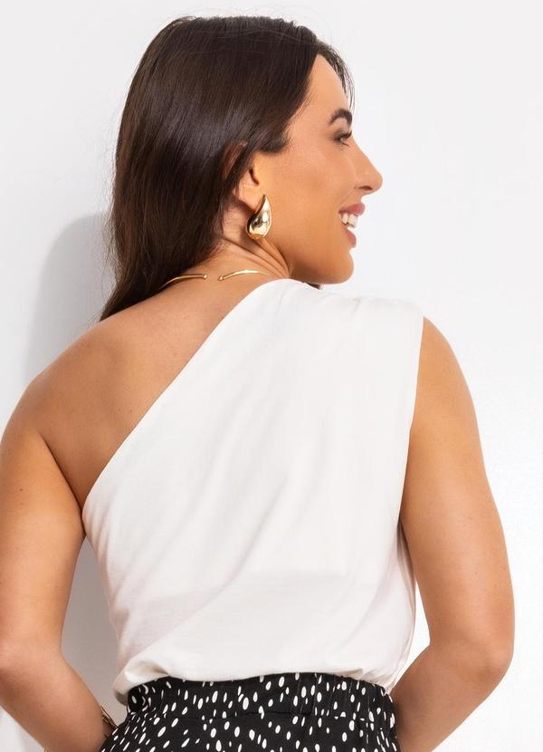 bonprix - Blusa Off White em Malha de Algodão 2