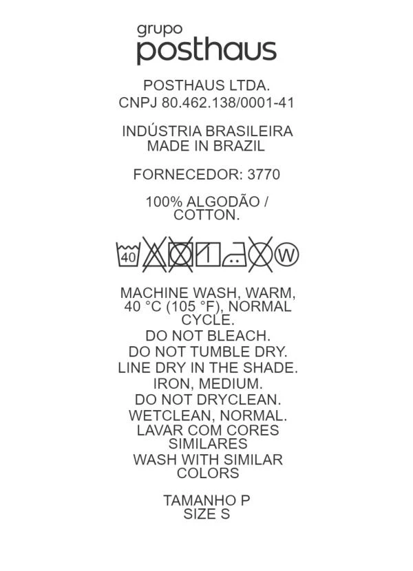 Quintess - Blusa Off White Balonê em Malha de Algodão 7