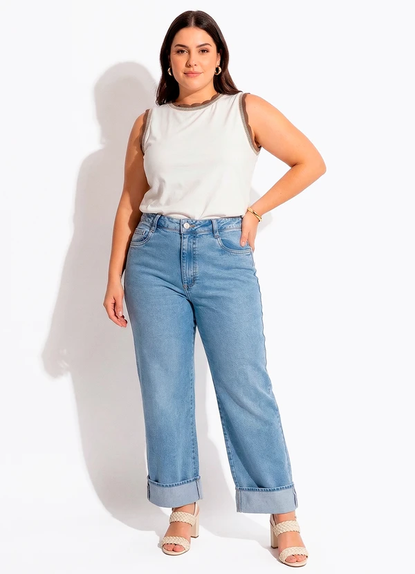 Quintess - Blusa Off White em Malha de Algodão 6