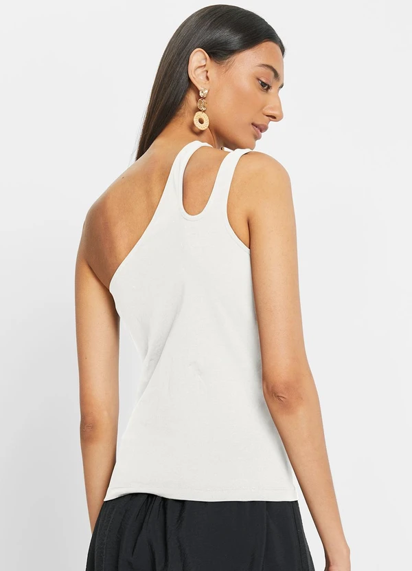 bonprix - Blusa Off White em Malha de Viscose 2